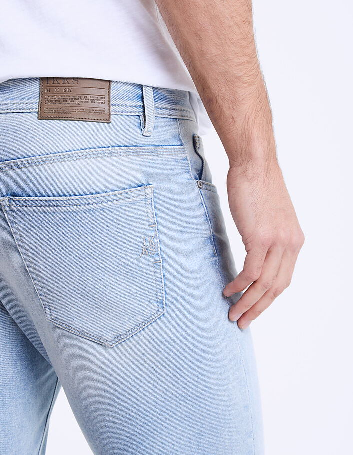 Blauwgrijze slim jeans Malibu Heren - IKKS