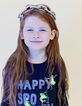 Tee-shirt noir Happy Spooky Party Halloween fille-5