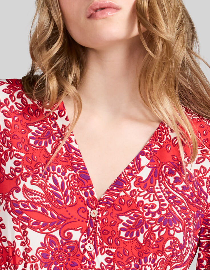 Bessenrode jurk LENZING&trade; ECOVERO&trade; bandanaprint Dames-4