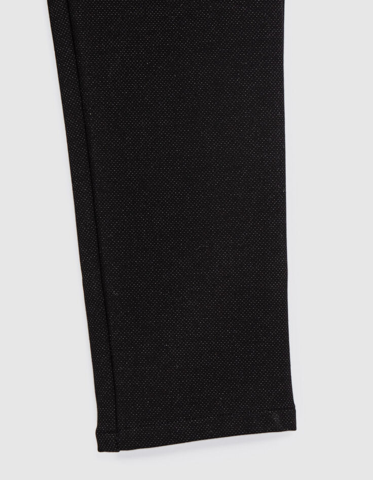 Pantalon de costume cérémonie noir faux-uni garçon-5