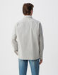 Surchemise REGULAR encre motif rayures Homme-2