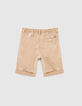 Bermudas chino beige medio cordones niño -4