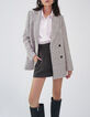 Short court marron ceinture amovible femme-7