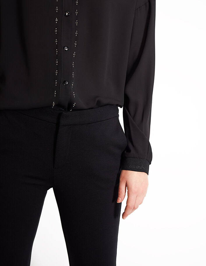 Schwarze Anzughose aus Milanostrick I.Code - IKKS