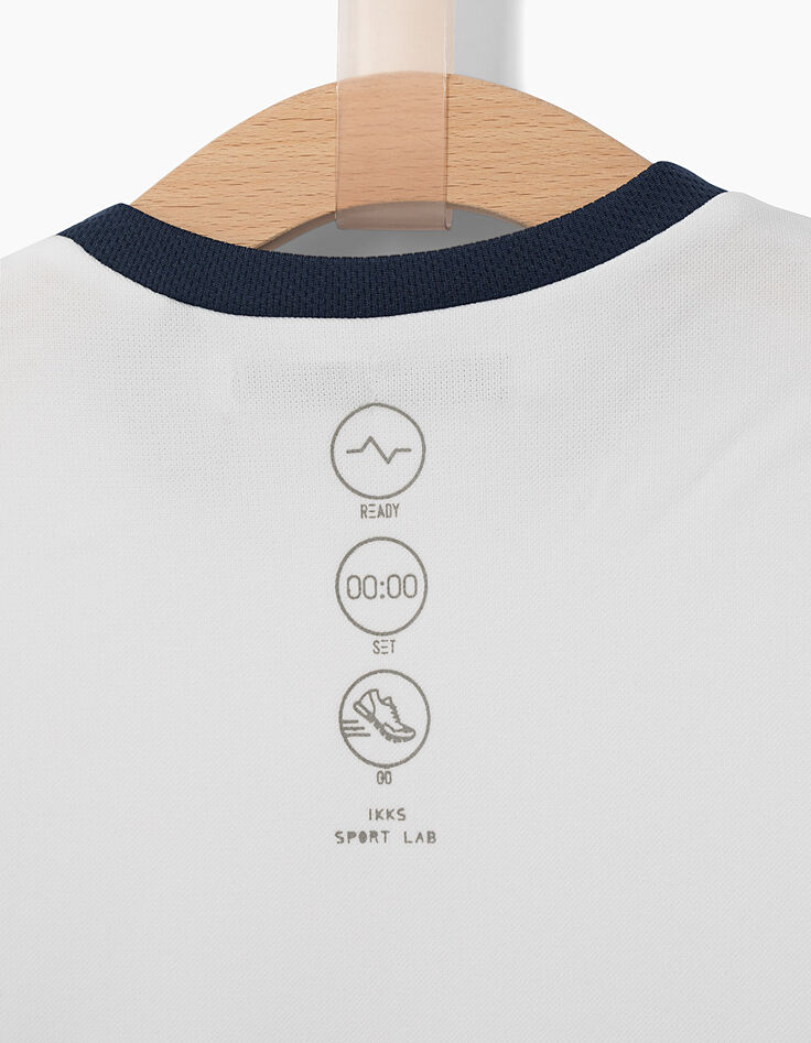 Tee-shirt blanc IKKS SPORT LAB garçon-7