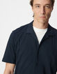 Marine regular overhemd korte mouwen tricot Heren-4