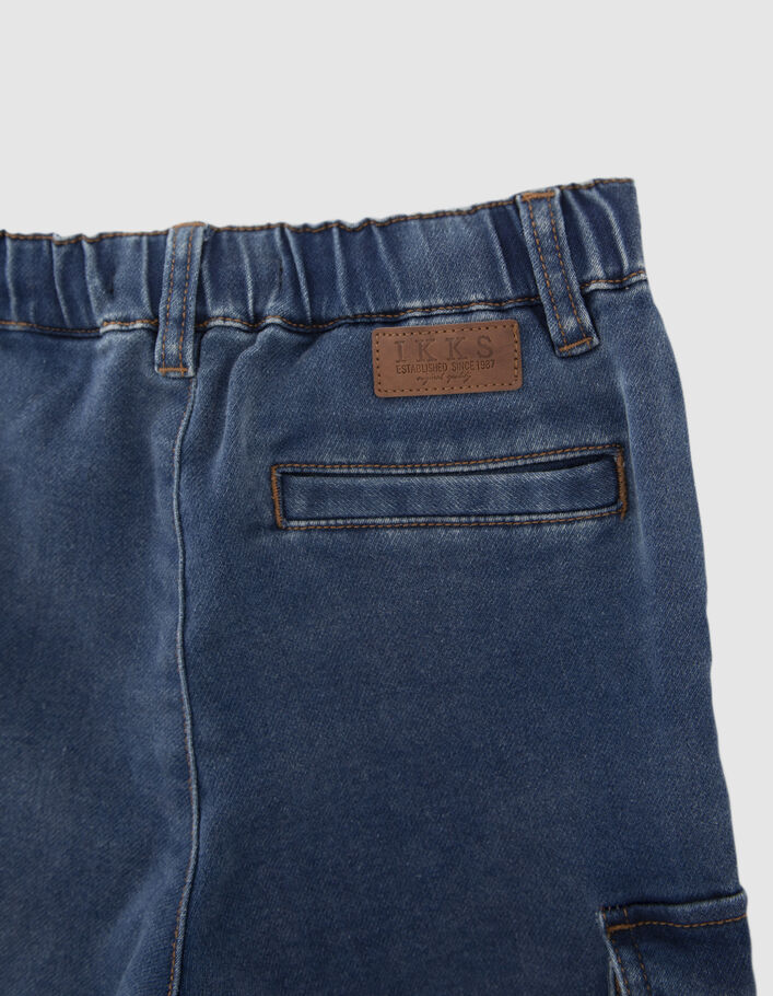 Boys' blue denim EASY COMBAT joggers-6