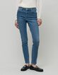Jean slim bleu powerstretch sculpt up d&eacute;tails clous Femme-4