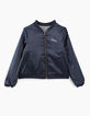 Bomber reversible príncipe de Gales y navy satinada niña-2