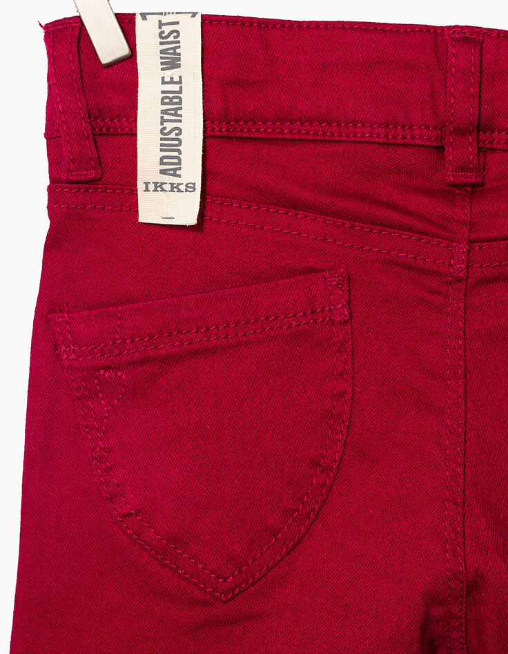 Girls' red skinny jeans-6