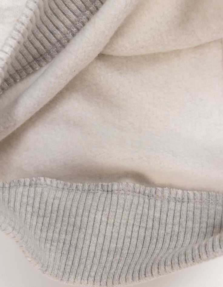 Boys’ grey organic cotton sweatshirt, winged shoe image-5 Boys’ grey organic cotton sweatshirt, winged shoe image-5