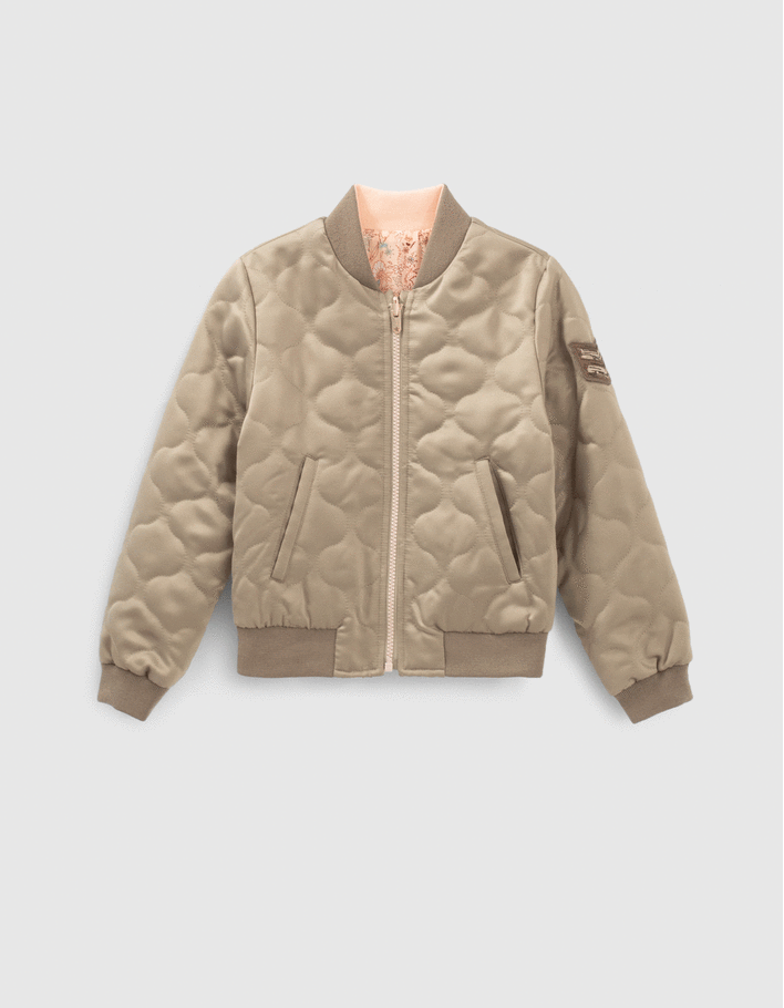 Girls padded bomber jacket shop