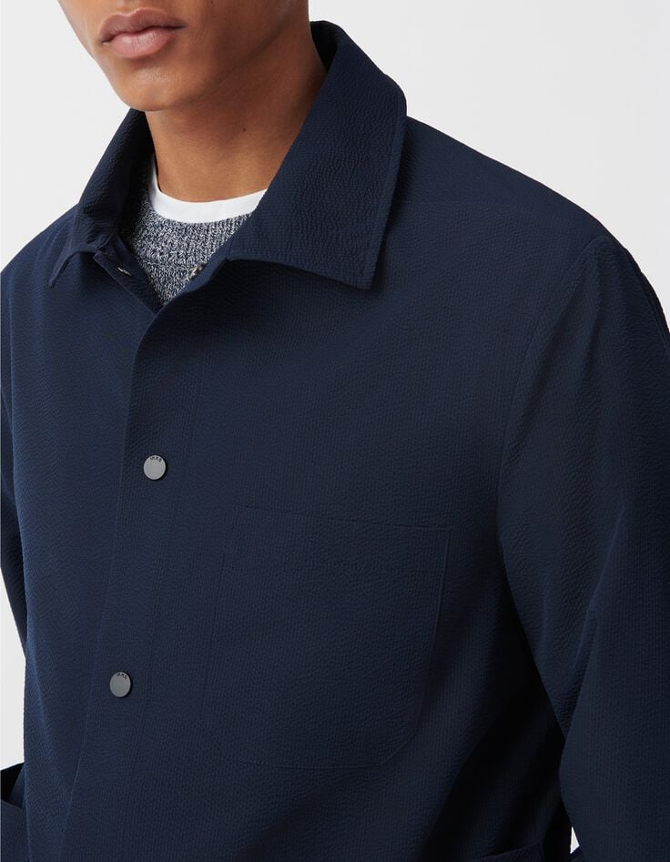 Men&rsquo;s navy COOLMAX seersucker jacket-4