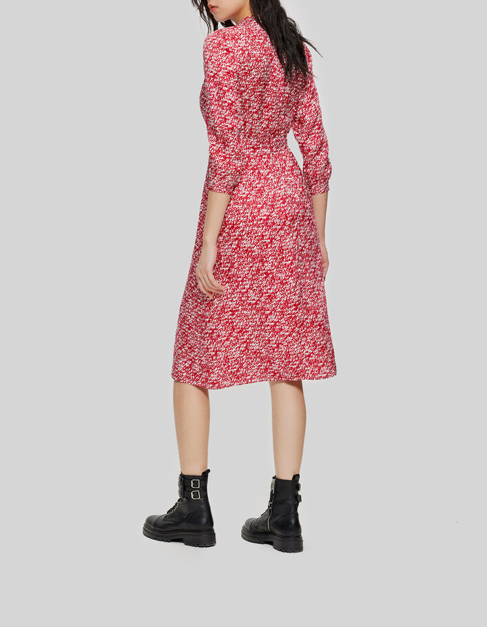 Robe Tag Robe midi rouge imprimé tag Femme
