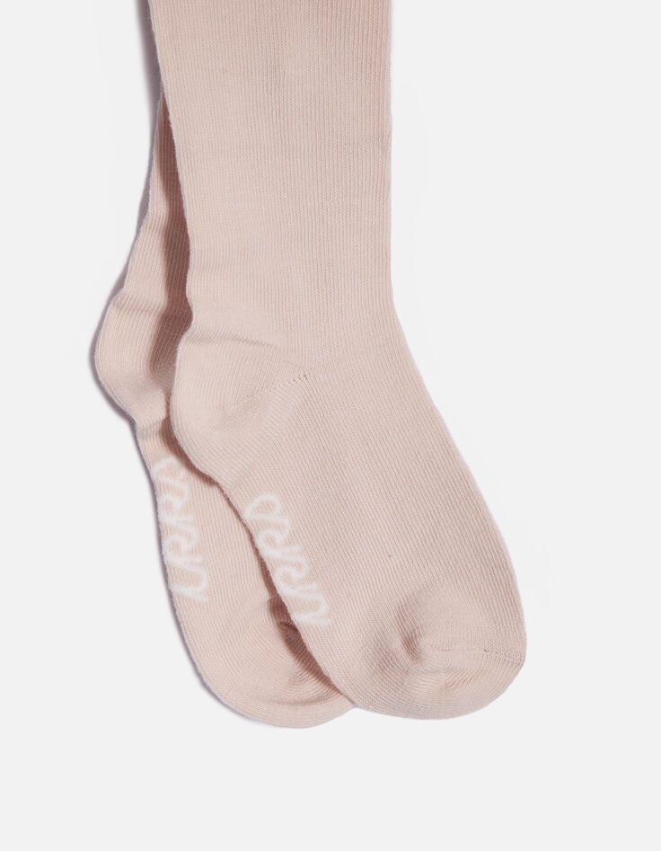 Girls' pink tights-2