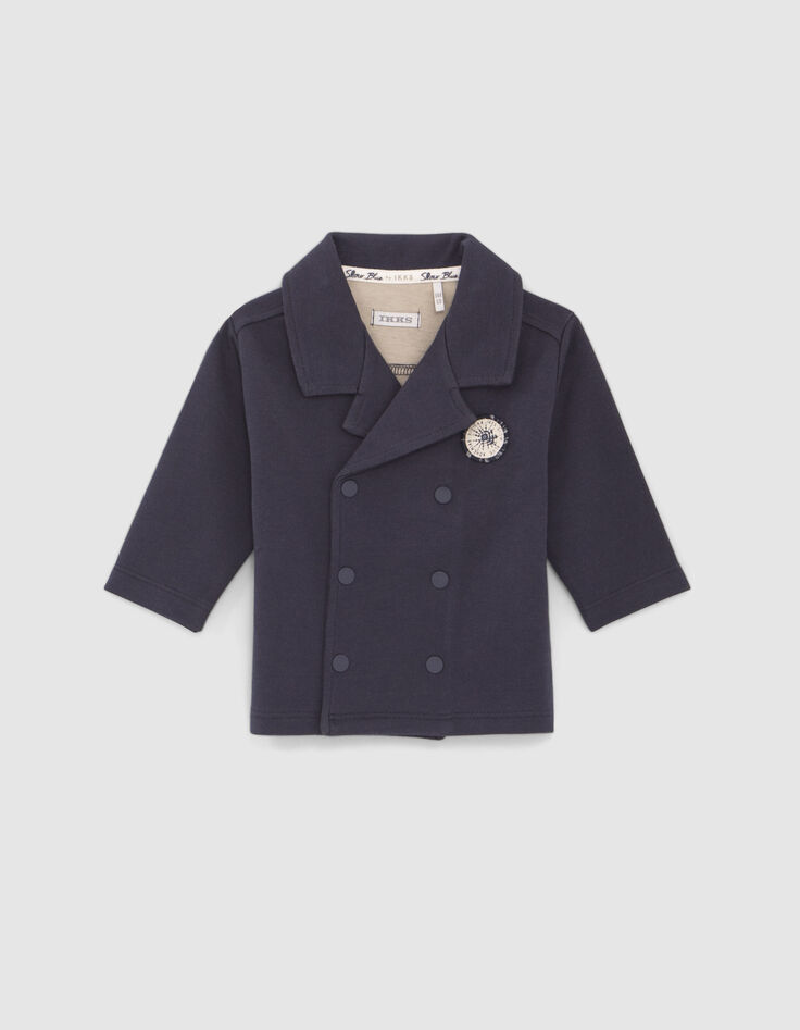 Marine vest in vorm schippersjas babyjongens-1