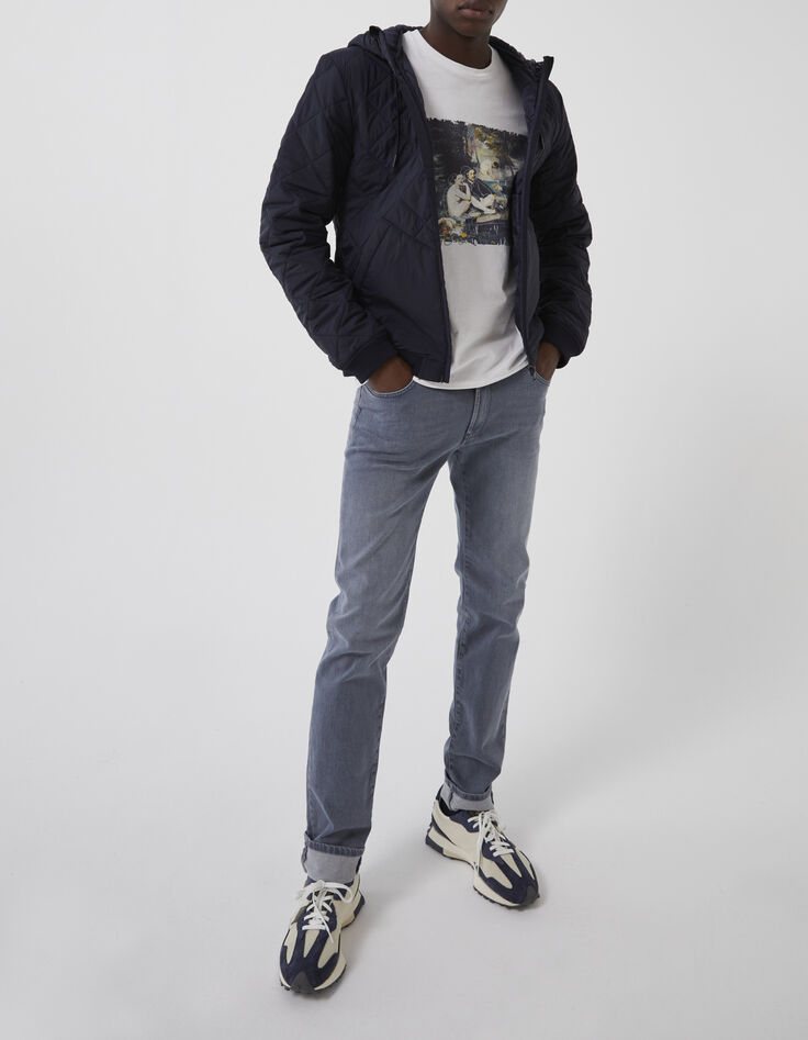Off White Herren-T-Shirt mit Arty-Motiv-5