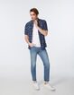 Chemise REGULAR marine à fleurs Homme-7