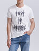 Wit T-shirt opdruk gang in maatpak Heren-2