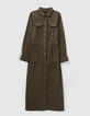 Robe chemise longue wakame coton bio Femme-5
