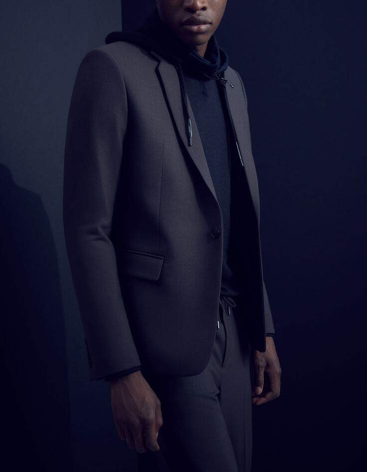 Men’s dark chocolate suit jacket-6