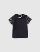 Set aus gestreifter Latzhose und T-Shirt für Babyjungen-3