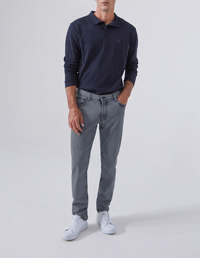 Vaqueros SLIM azul gris&aacute;ceo hombre - IKKS
