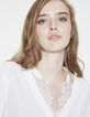 Ecru crêpe blouse-5