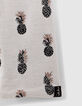 Leggings réversible mastic ananas et noir bébé fille-5