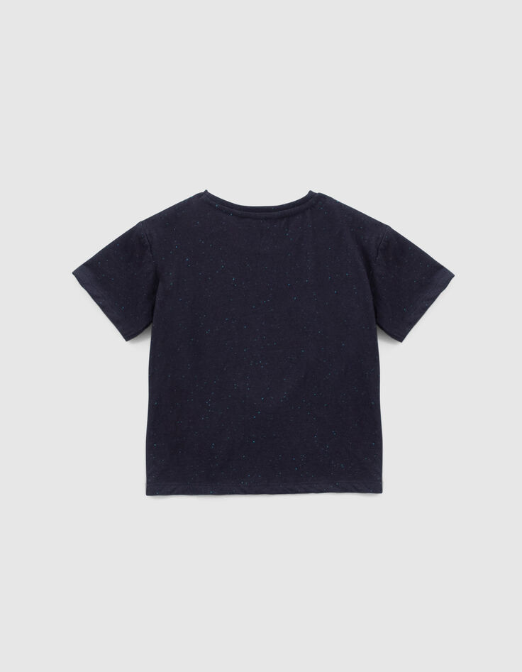 Girls' indigo reversible sequin heart T-shirt-2