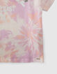 Wei&szlig;es M&auml;dchen-T-Shirt mit Tie-and-Dye-Effekt-4