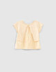 Weizengelbes Mix-and-Match Babymädchen-T-Shirt mit Message-2