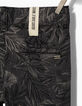 Bermudas chino negras estampado hojas niño -4
