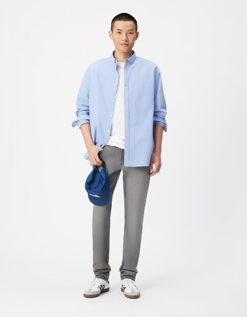 Grijze POWER STRETCH Ziggy Heren slim jeans - IKKS