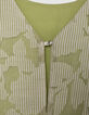 Top sin mangas verde estampado mixto rayas y vegetal Mujer-8