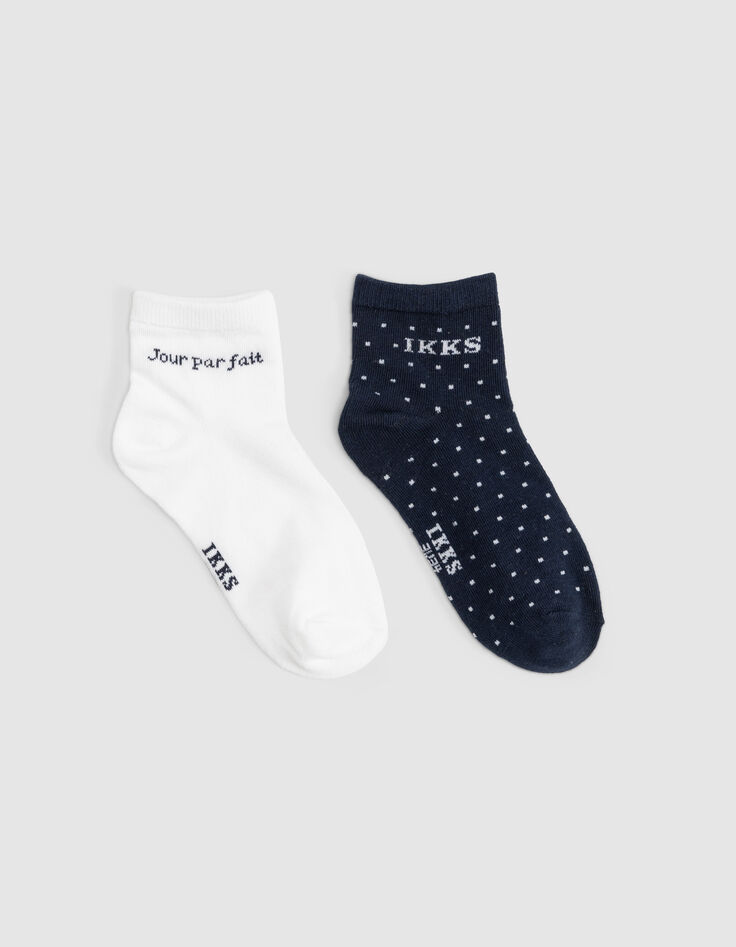 Navy and white socks for boys-1