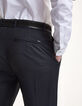 Pantalon marine &agrave; revers infroissable Homme-4