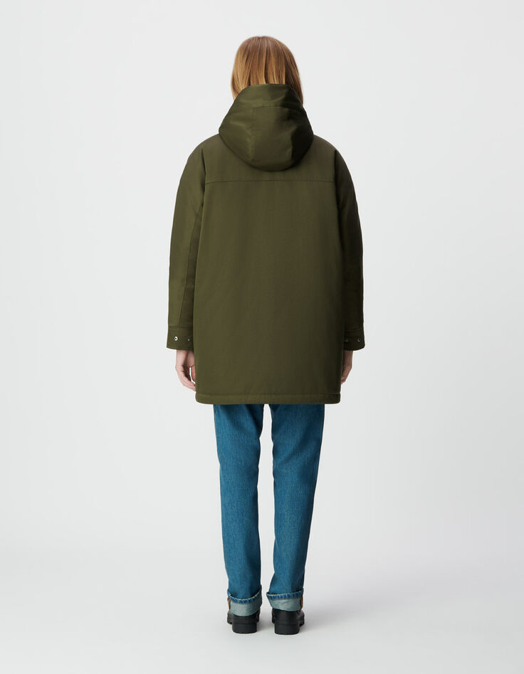 Khakifarbener 3-in-1 Parka und Wendeanorak Damen-2