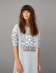 Vestido sudadera PRINCESA PEACH gris motivo Peach ni&ntilde;a-2