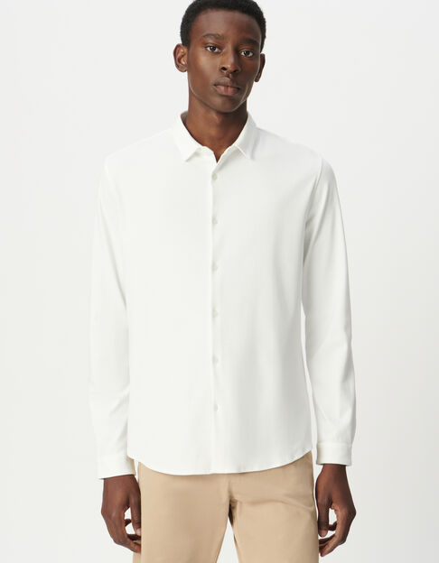 Weißes EASY-Herrenhemd ABSOLUTE DRY - IKKS