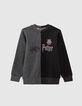Sweater zwart en grijs markering HARRY POTTER jongens-1