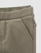 Kaki jogging dubbele elastische ceintuur babyjongens-6