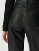 Jean bootcut noir enduit taille haute Femme-6