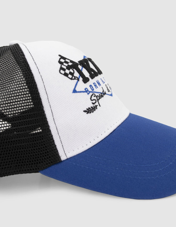 Casquette bleue, blanche et noire drapeaux garçon-5