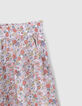 Lila Mädchenshorts mit Flower-Power-Print-4
