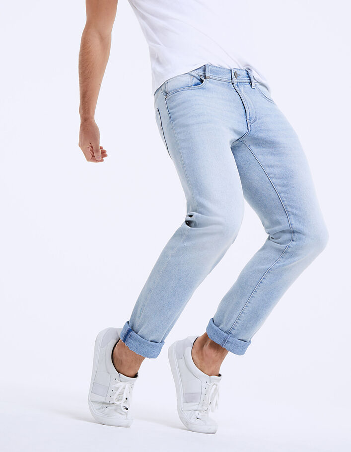 Blauwgrijze slim jeans Malibu Heren - IKKS