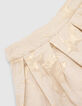 Falda beige estampado jacquard niña-3
