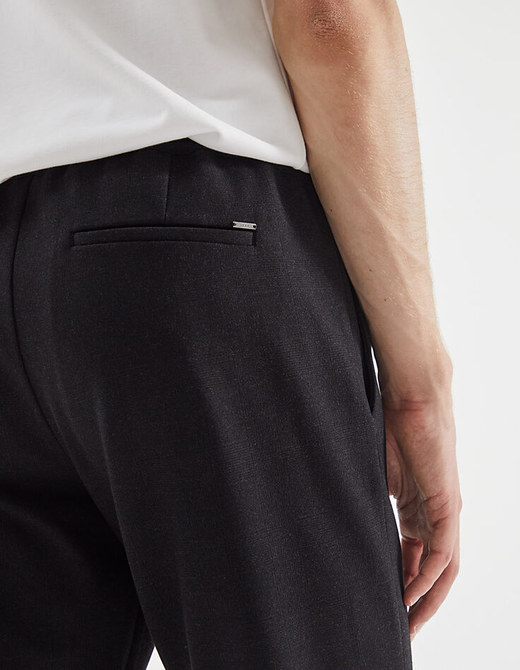 Jogpant SLIM gris prince-de-galles IKKS BETTER Homme-4