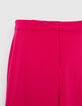 Pantalon tailleur fuchsia Femme-4