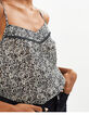 Top negro estilo lencero estampado cachemira I.Code-4